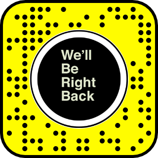 We’ll Be Right Back Snapchat Lens (Freeze Frame) – The ... - 320 x 320 png 37kB